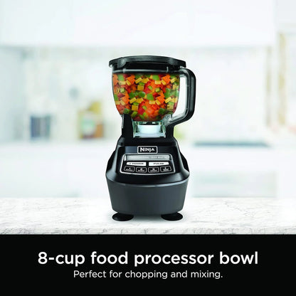 Ninja Mega Kitchen System, 1500-Watt, 72-Ounce Full-Size Blender And 8-Cup Food Processor With 2 16-Ounce To-Go Cups