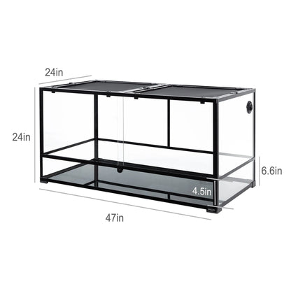 Reptizoo 120-Gallon Extra Large Reptile Terrarium