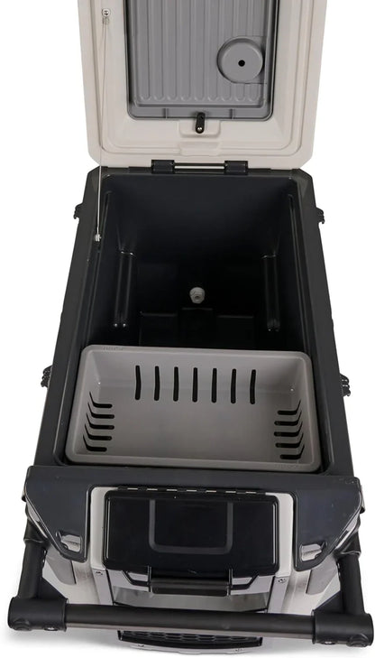 70Qt Wheeled Cooler Insulated Hard Shell Ice Chest