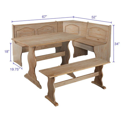 Simple Living Knox Nook 3-piece Dining Set