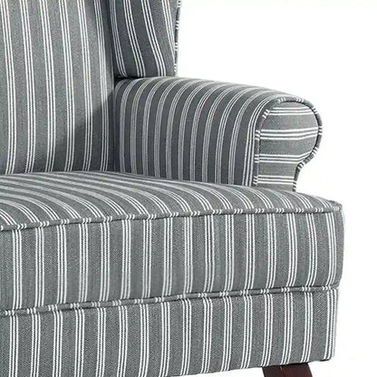 2 Set Traditional Wingback Accent Chairs Upholstered Armchair