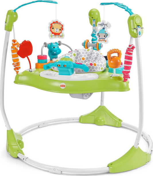 Fisher-Price Baby Bouncer Fitness Fun Folding Jumperoo Infant Activity Center With Lights And Music. Unisex