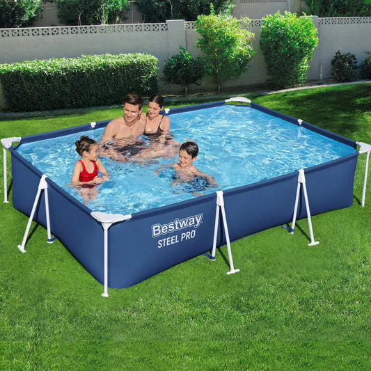 Rust-Resistant Steel Frame Swimming Pool With Filter Pump, Bestway