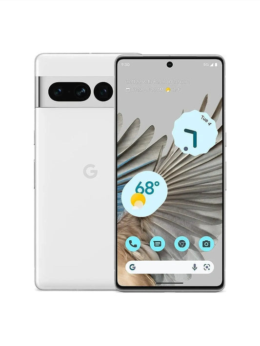 Google Pixel 7 Pro, 5G Android Phone, Unlocked Smartphone With Telephoto, Wide Angle Lens, And 24-Hour Battery, 128GB, Snow
