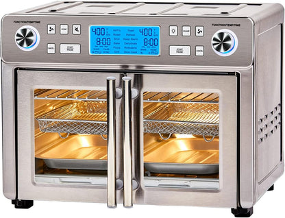 Emeril Lagasse Dual Zone 360 Air Fryer Oven Combo With French Door, 25 Qt. Extra Large, Cook Two Foods In Different Ways