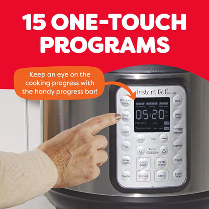 9-in-1 Multicooker, Pressure Cooker, Slow Cook, Rice Maker, Steamer, Sauté, Yogurt, Warmer And Sterilizer, Includes App With Over 800 Recipes