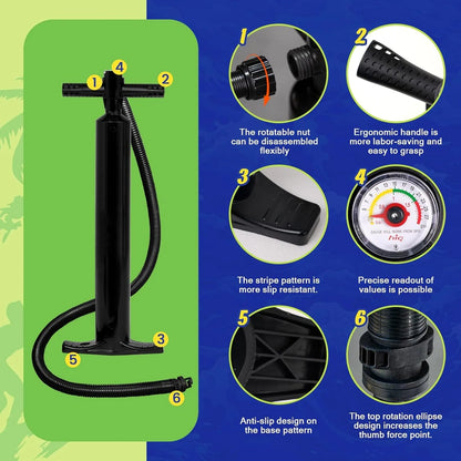FunWater Inflatable Stand Up Paddle Board With Premium Sup Paddle Accessories, Non-Slip EVA Deck, 11'/10'6' Paddle