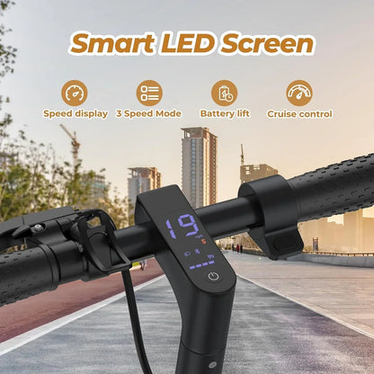 Electric Scooter 350W/500W Motor Top Speed 19/22 Mph Max 16/23/28Miles Ranges Foldable E Scooter