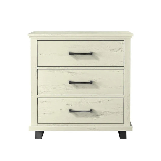 Farmhouse 4-Piece Bedroom Set, 2 Nightstand, 1 Chest And 1 Dresser