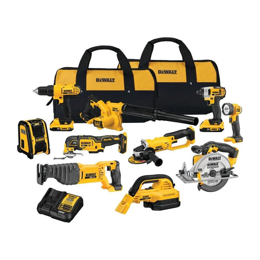 DEWALT 20V MAX 10-piece Tool Combination Set DCK1020D2 By DEWALT
