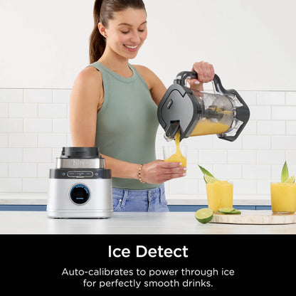 Ninja Detect Kitchen System Power Blender Plus Processor With Blend Sense Technology, Silver, TB400