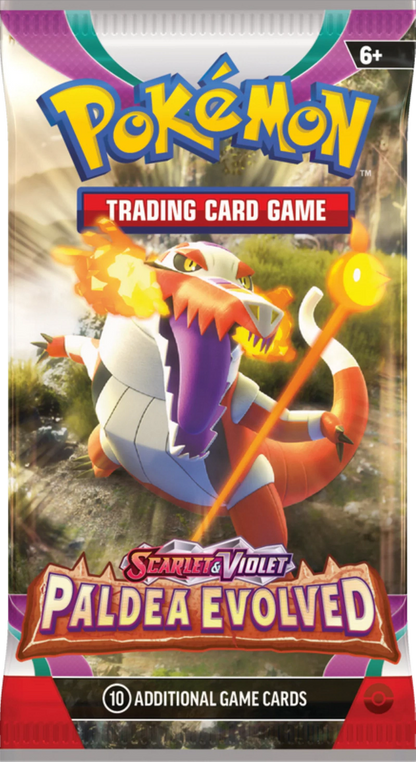 Pokemon Trading Card Game Scarlet And Violet 2 Paldea Evolved Booster Bundle 6 Booster Packs