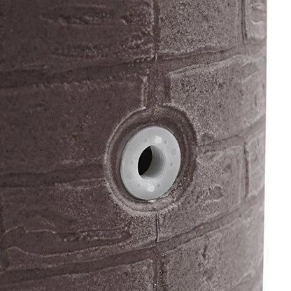 Good Ideas IMP-D50-DAR Impressions Downton Rain Saver Rain Barrel, 50 Gallon, Dark Granite