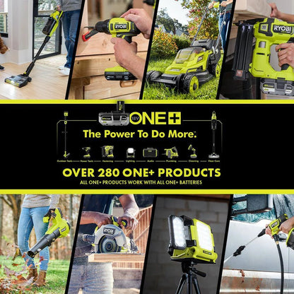 Ryobi One Plus 18V Cordless Tool Set With 10 Pieces, 3 Batteries And Charger, Model Year 2025 PCK750KN