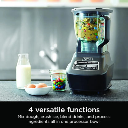Ninja Mega Kitchen System, 1500-Watt, 72-Ounce Full-Size Blender And 8-Cup Food Processor With 2 16-Ounce To-Go Cups