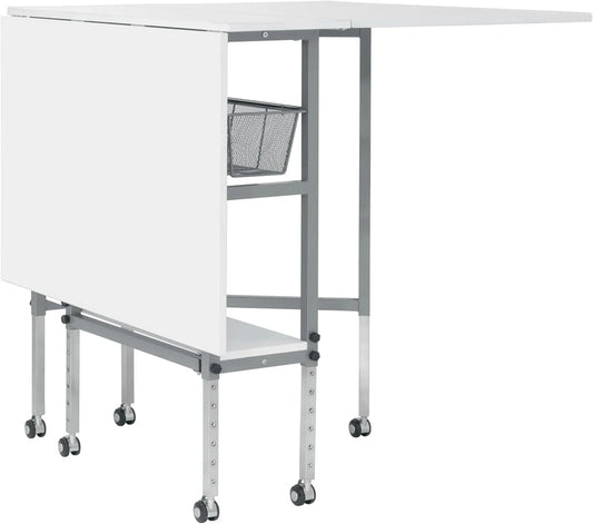Sew Ready Hobby Cutting Table, 58.75 In. x 36.5 In., White/Silver, x36