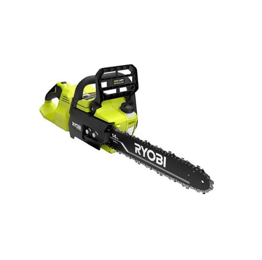 Ryobi 18 In. 40V Cordless Chainsaw Kit With Battery And Charger, Green
