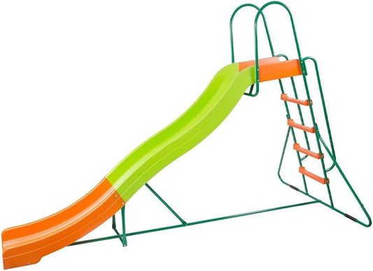 Outdoor Playground Slide, Big Backyard Freestanding Plastic Slide, 10 Ft. Outdoor Swing Set Slide For Kids Ages 4-8