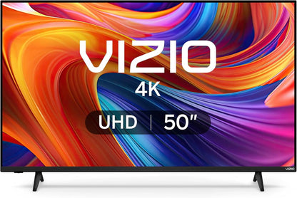 Vizio 50 In. 4K Resolution HDR Smart TV, Dolby Vision HDR/HDR10 Plus, WiFi 6, Renewed