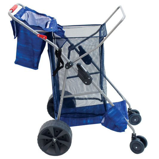 Rio, Wonder Wheeler Deluxe Beach Cart, Dark Blue