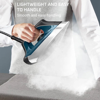 Rowenta DG8624 Steam Station Iron, 1800W, 1.1L Tank, Blue