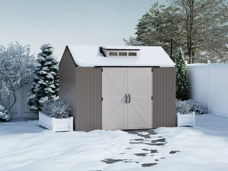 Rubbermaid Resin Outdoor Storage Shed With Floor