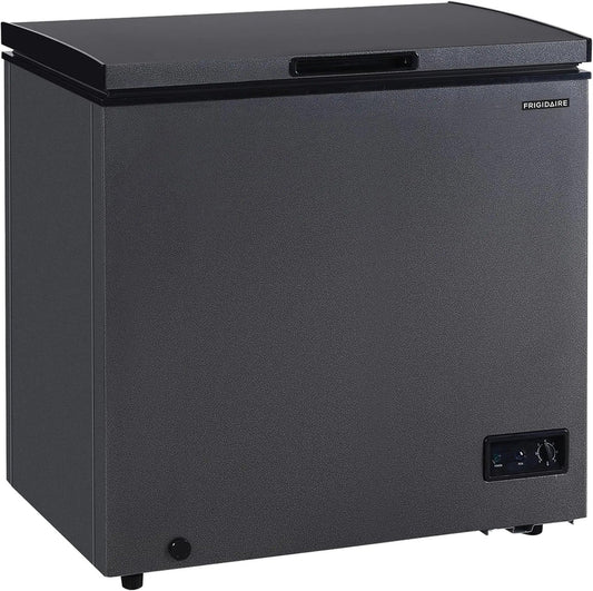 Frigidaire Chest Freezer, 7 Cu. Ft., Granita Finish, Adjustable Thermostat, Easy Defrost Function, Removable Basket