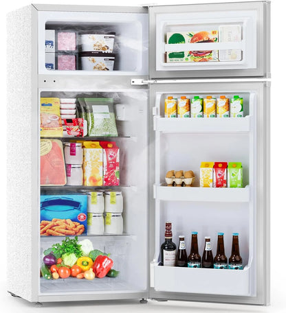 4.5 Cu. Ft. Mini Fridge With Freezer 2 Door Compact Refrigerator Small Fridge