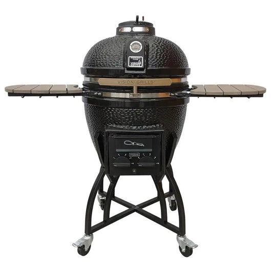 Kamado Pro 22 In. Ceramic Charcoal Grill With Grill Cover