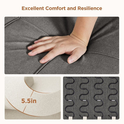3-in-1 Adjustable Sleeper Sofa Bed, Pull Out Chair Sofa, Convertible Folding Bed For Living Room