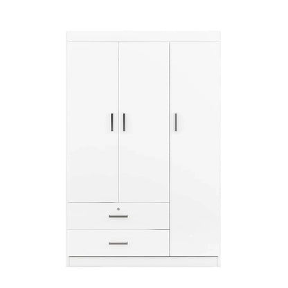 3-Door Wardrobe With 2 Drawers