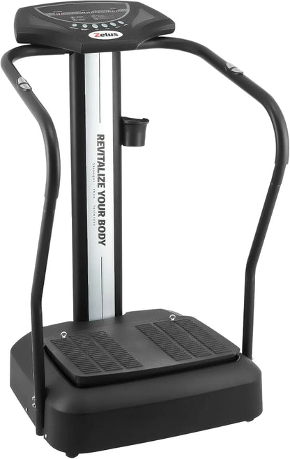 Whole Body Vibration Plate, 500W Vibration Plate Exercise Machine With 99 Levels 3 Preset Modes And 2 Resistance Bands