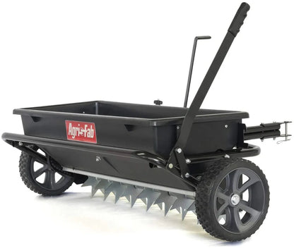 100 Lb, Approx. 45 Kg Trailed Lawn And Garden Spreader/Seeder/Fertilizer Spreader For Seeds, Fertilizer, Salt, Road Salt