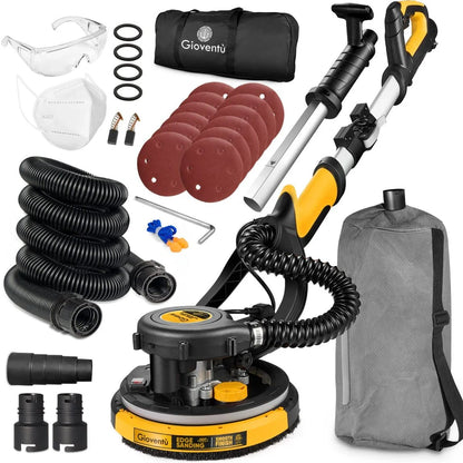 Giovent Electric Drywall Sander With Dust Extraction, Suitable For Popcorn Ceilings