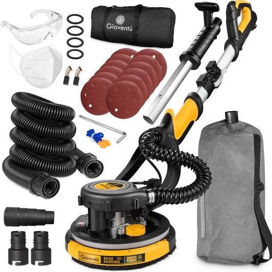 Giovent Electric Drywall Sander With Dust Extraction, Suitable For Popcorn Ceilings