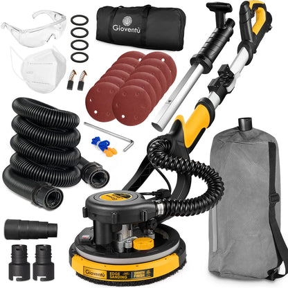 Giovent Electric Drywall Sander With Dust Extraction, Suitable For Popcorn Ceilings
