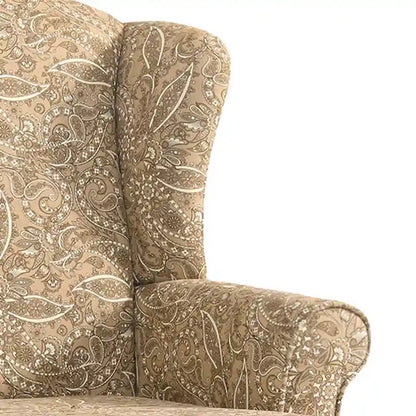 2 Set Traditional Wingback Accent Chairs Upholstered Armchair