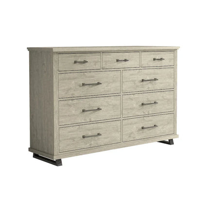 Farmhouse 4-Piece Bedroom Set, 2 Nightstand, 1 Chest And 1 Dresser