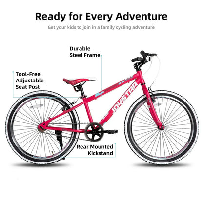 Joystar Lubbock 20 In. 24 In. Kids Mountain Bike Single Speed Bicycle