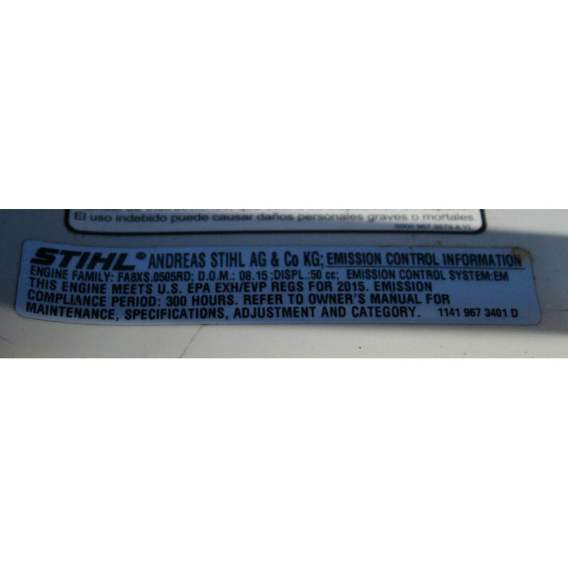 Stihl MS271 Farm Boss Chainsaw 50.2 Cc, 2.6 KW
