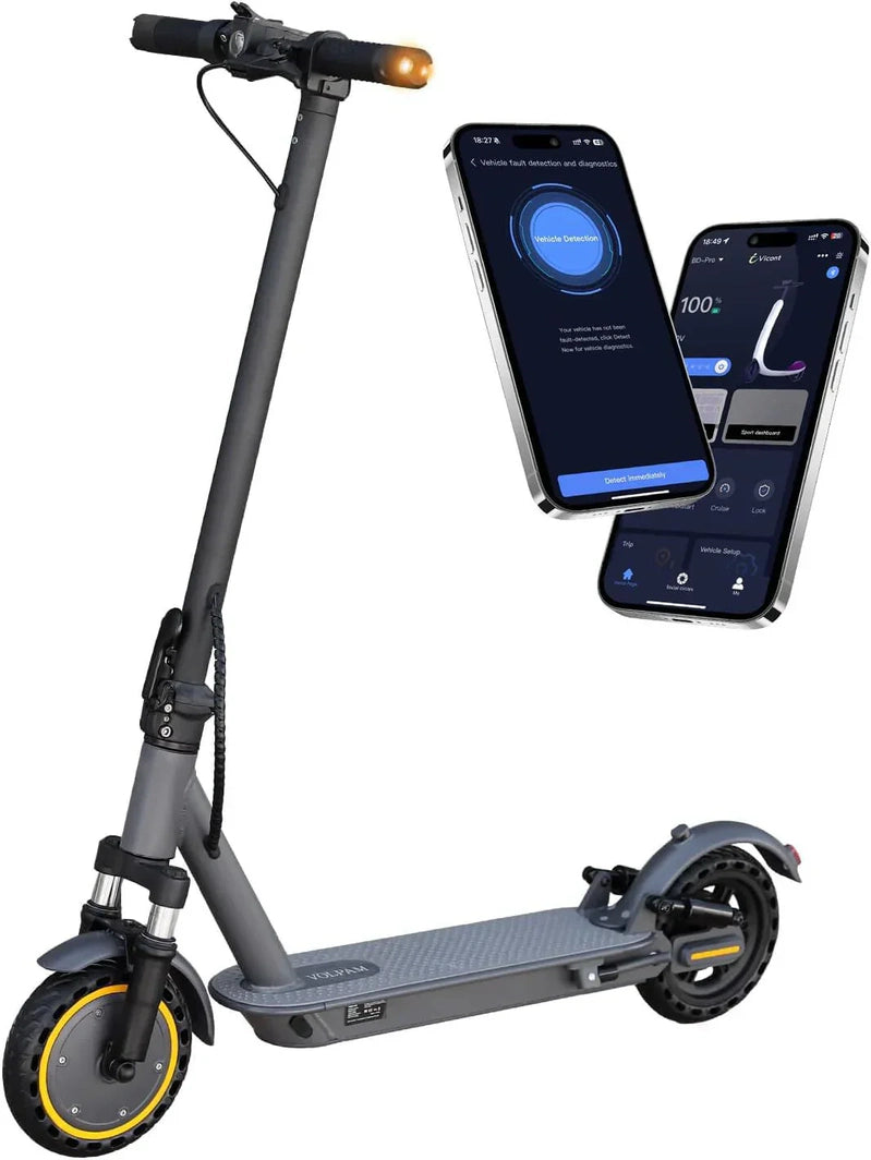 Electric Scooter 350W/500W Powerful Motor 8.5 In./10 In. Solid Tires 19/22Mph 28/21/12 Miles Range
