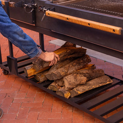Backyard Discovery Argentine Santa Maria XL Wood Fire And Charcoal Steel Grill, Asado Clamp