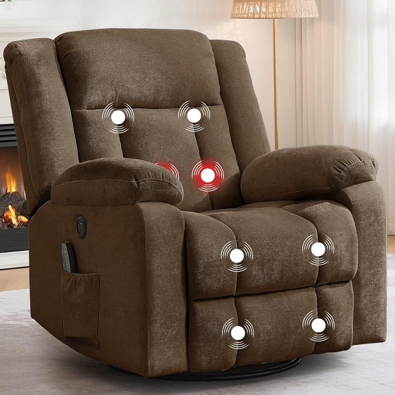 Rocker Recliner Glider Recliner Chairs For Adults 360 Degree Swivel Rocking Chair