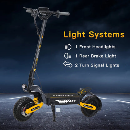 Off Road Electric Scooter For Adults, 1200W Motor Fast E Scooter, Up To 28MPH Top Speed And 20Miles Long Range, 11 In. Off-Road Tires