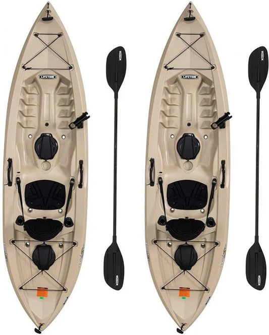 Lifetime 90806 Tamarack Angler 100 Fishing Kayak C 2-Pack, Paddles Included