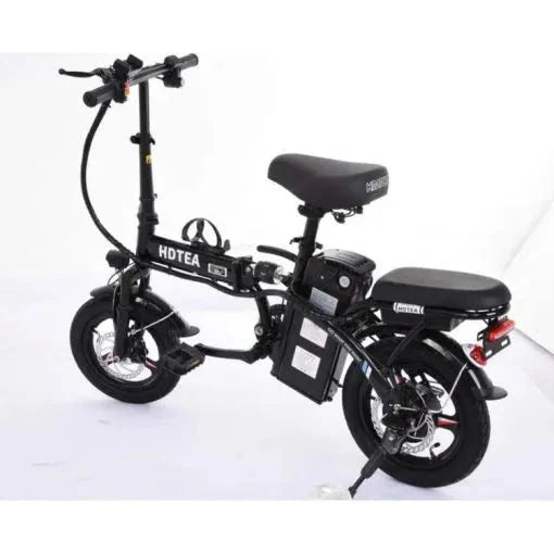 Folding Electric Bike, 250W Electric Bike Suitable For Adults And Teenagers Removable Battery Fat Tire Electric Bike Beach Snow Bicycle