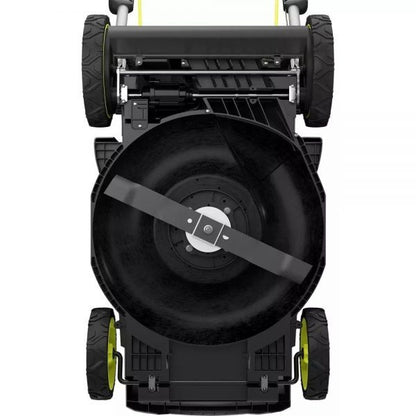 Ryobi 40V Brushless 20 In. Walk Behind Self-Propelled Mower/String Trimmer/Leaf Blower With 2 Batteries And 2 Chargers