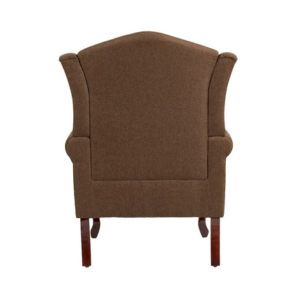 2 Set Traditional Wingback Accent Chairs Upholstered Armchair
