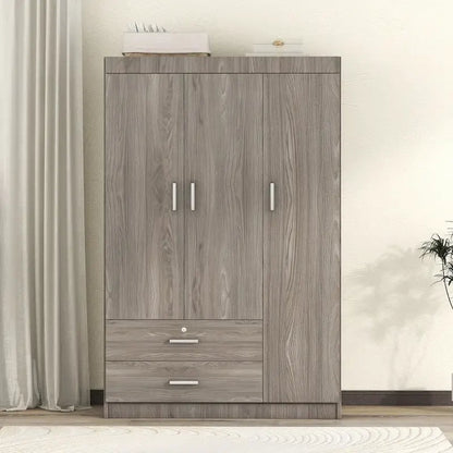 3-Door Wardrobe With 2 Drawers