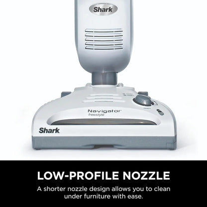 Shark SV1106 Navigator Freestyle Cordless Stick Vacuum, Lightweight, White/Grey, For Carpet And Pet Hair